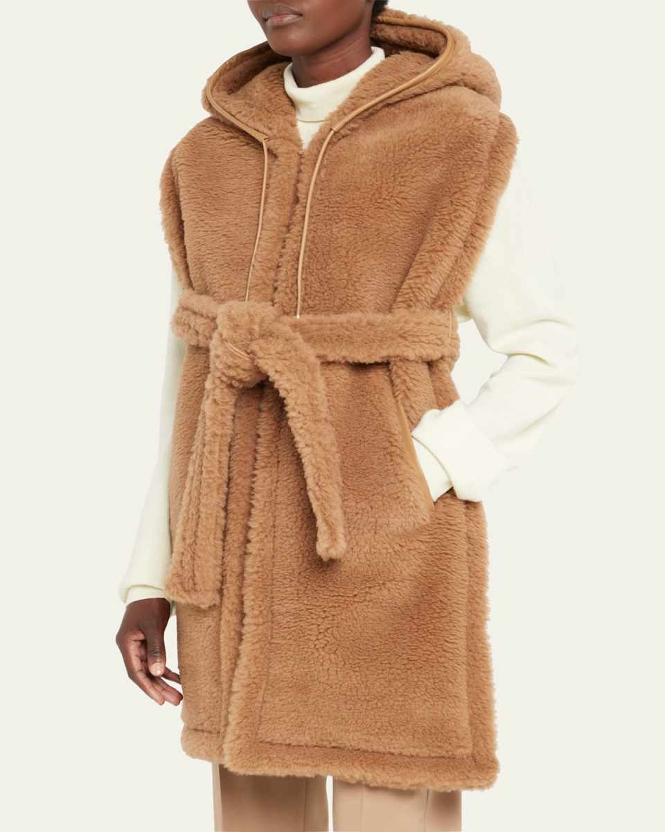 Corea Teddy Wool-Blend Long Stole